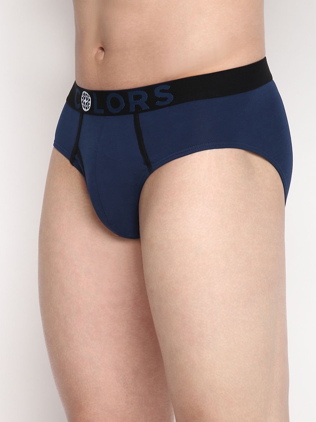 COLORS by Rupa Frontline Men Pack of 2 Colourblocked Mid-Rise Basic Briefs - Image 3