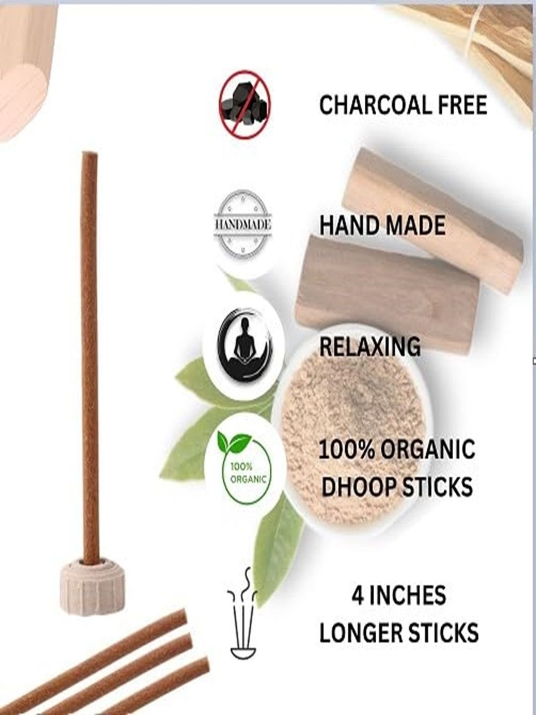 Wood 5 Piece Ganesh Chaturthi Incense Sticks - Image 4