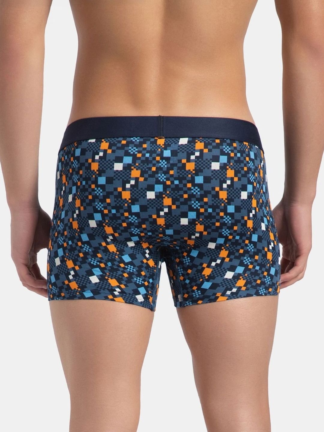 Jockey Printed Super Combed Cotton Elastane Stretch Trunk With Ultrasoft Waistband - FP23 - Image 3