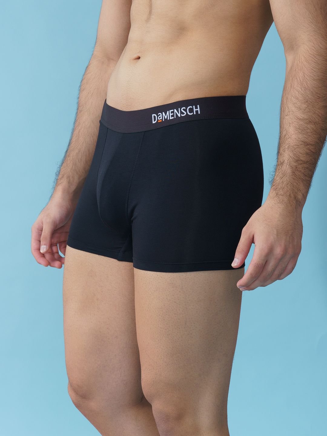 DaMENSCH Pack of 3 DEO-SOFT Solid Premium Egyptian Cotton-Modal Blend Trunk - Image 4