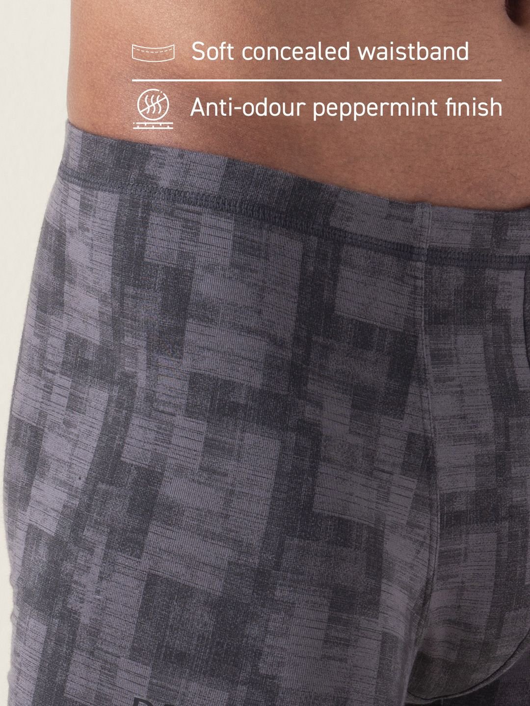 DAMENSCH  Feel Mint Classic Anti Odour Peppermint Finish No Roll Concealed Waistband Trunk - Image 2