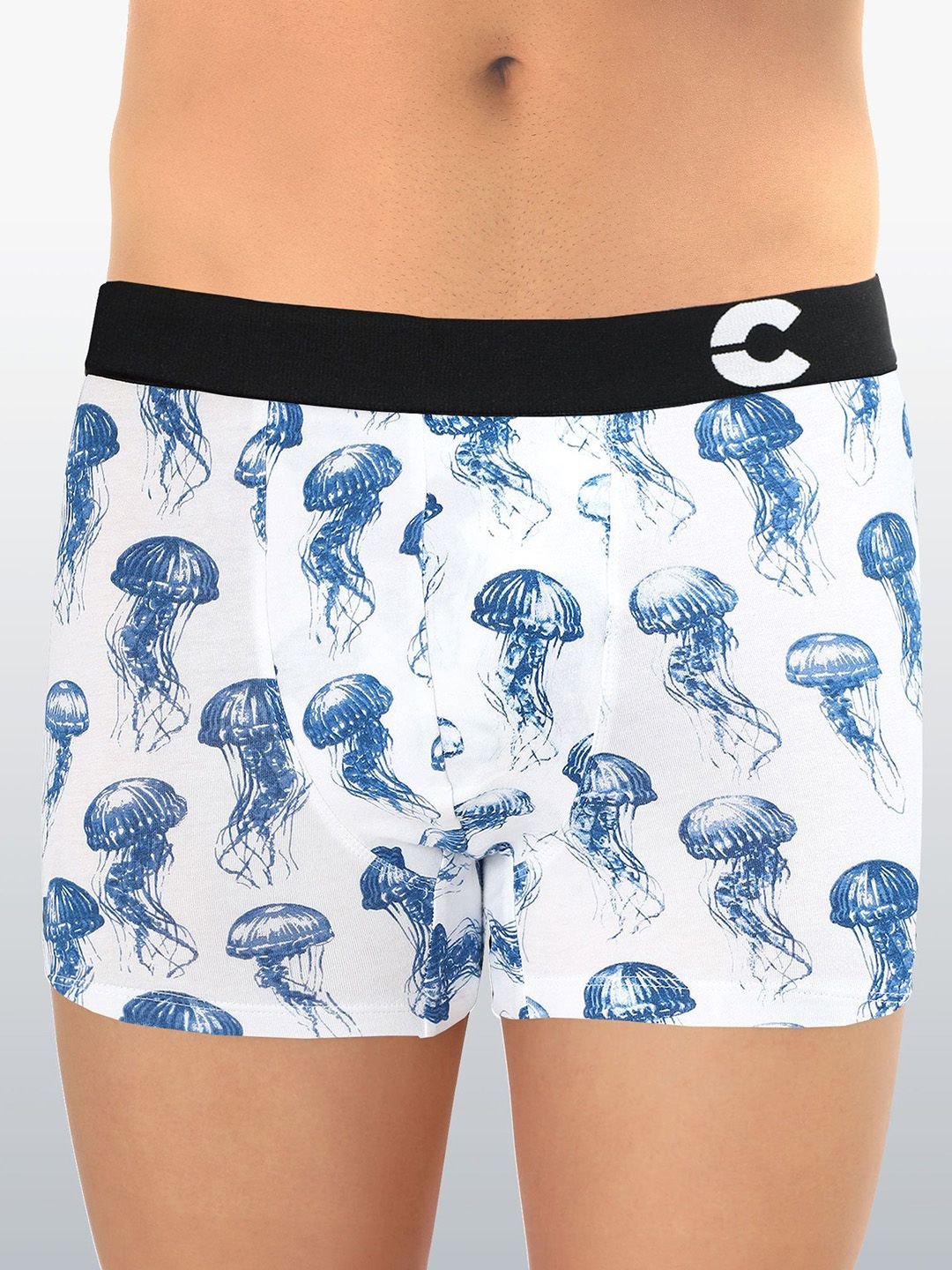 FREECULTR Men Pack Of 2 Printed Cotton Long Trunks - Image 3