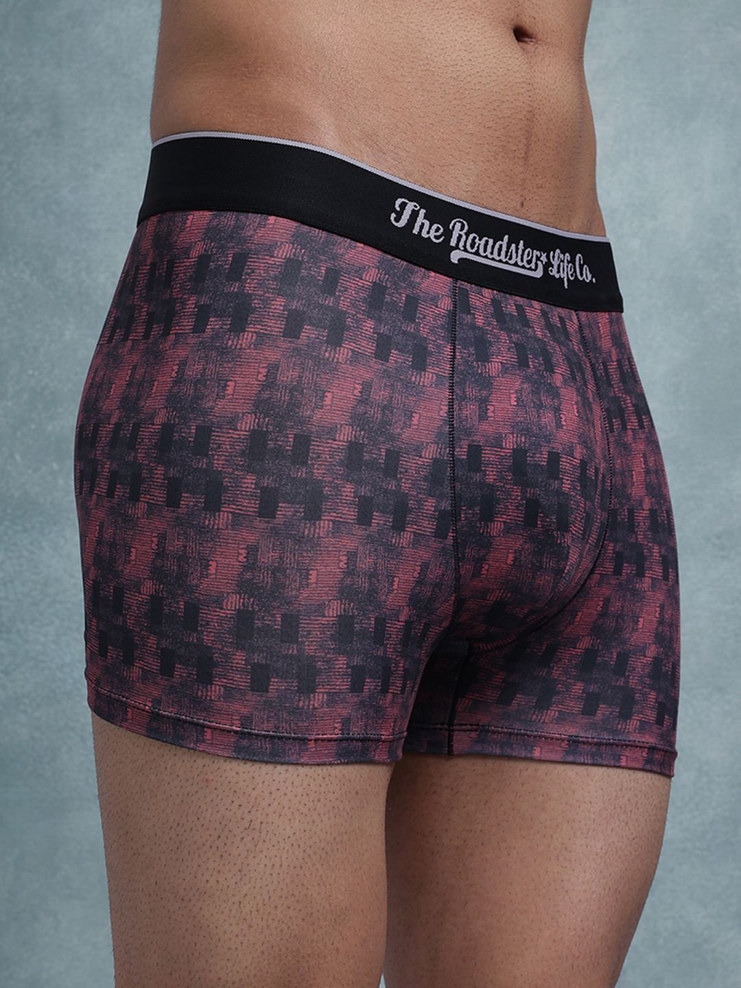 Roadster Lifestyle Co Pack Of 3 Printed Breathable Trunks - Image 3