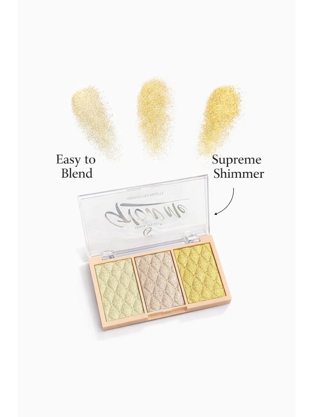 color strokes Glow Me 3 Shades Highlighter Pallete - 12 g - Shade - B