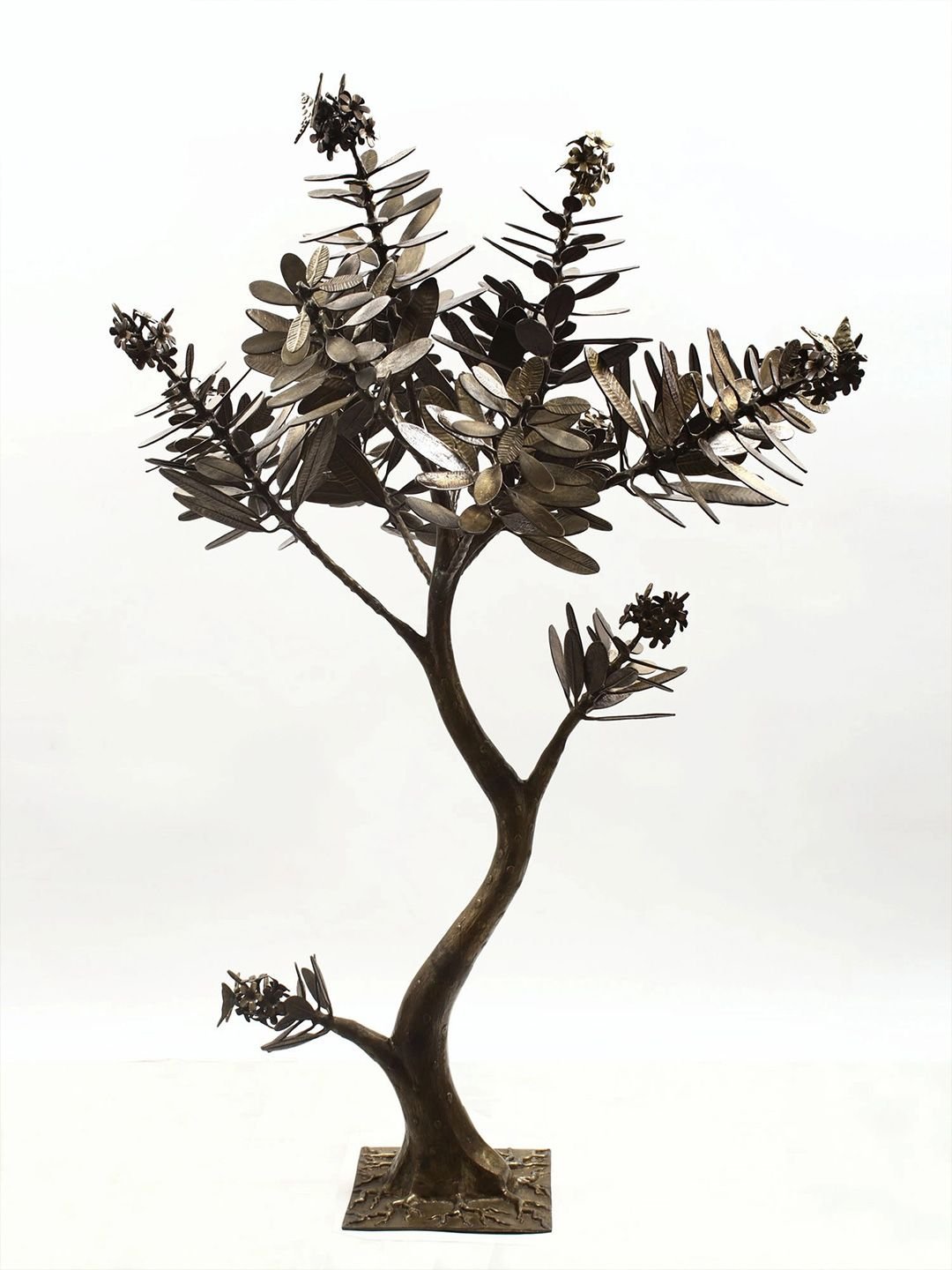 Olive Tree Gold Brass Metallic Home Office Extra Large Showpiece - 34 Inches - Image 2