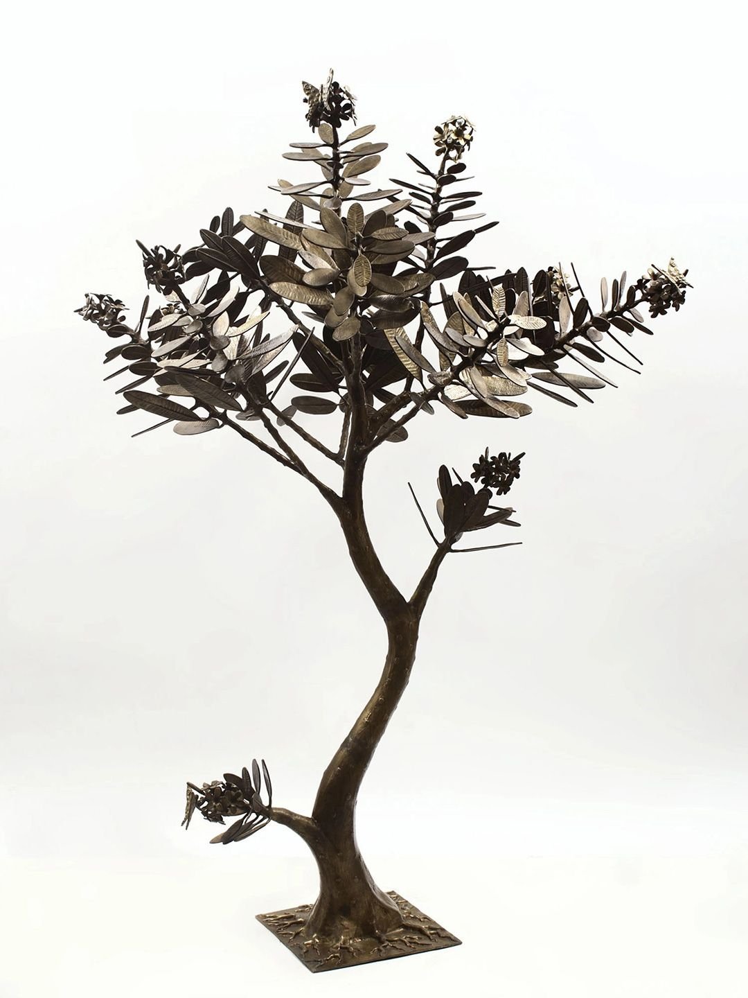 Olive Tree Gold Brass Metallic Home Office Extra Large Showpiece - 34 Inches - Image 3