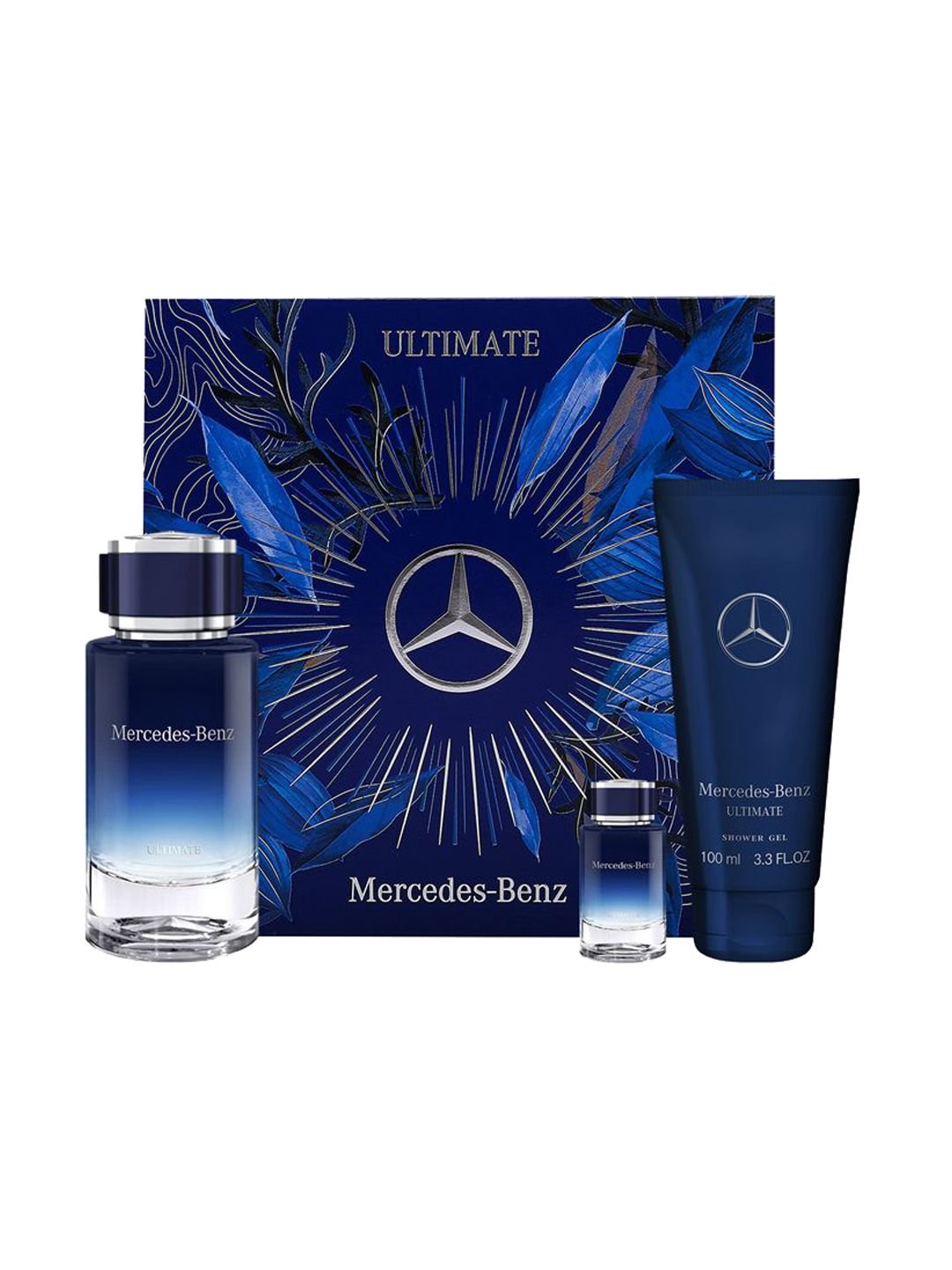 Mercedes Benz Set Of 3 Ultimate Eau De Parfum-120 ml & 7 ml With Shower Gel - 100 ml