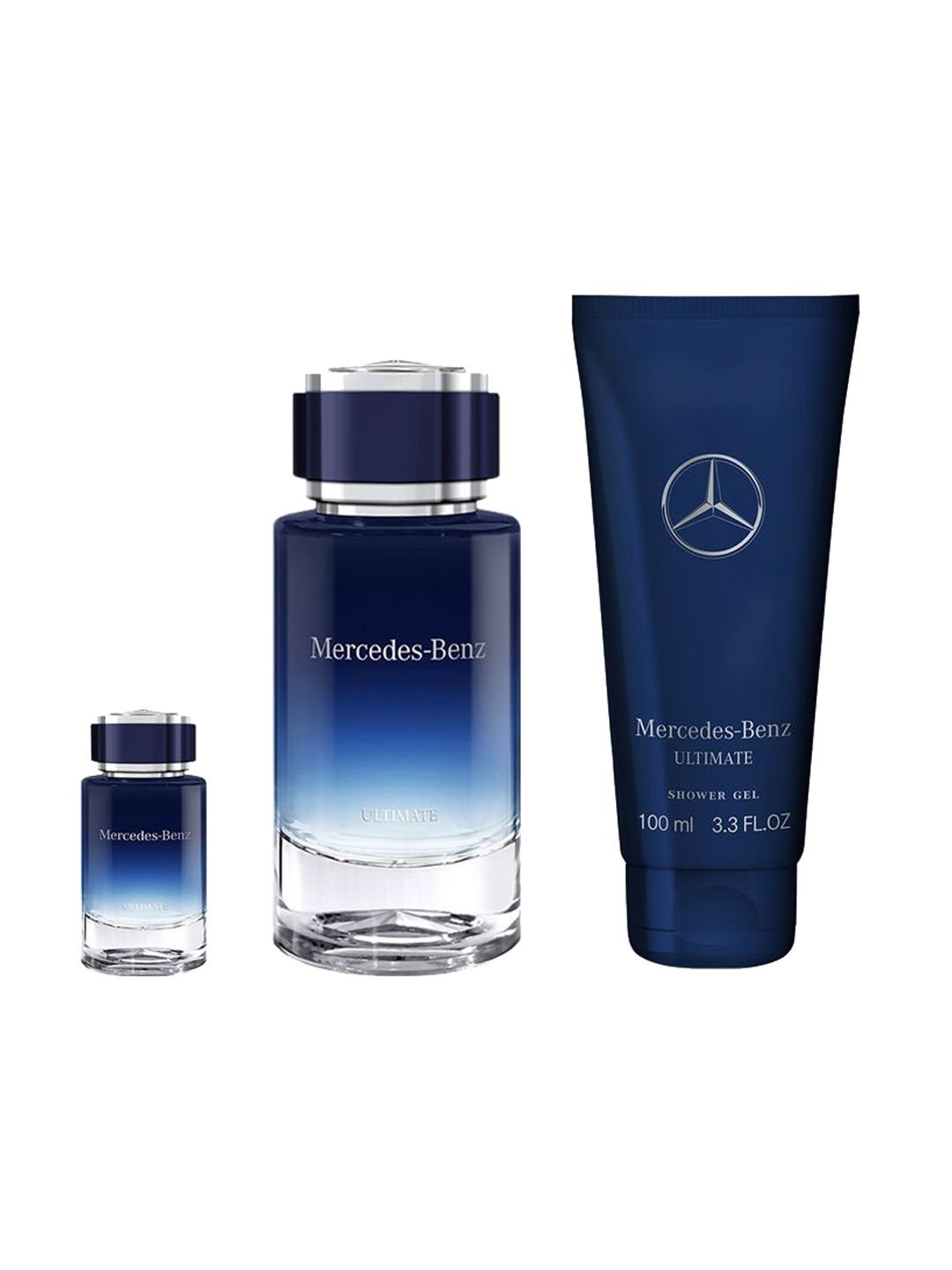 Mercedes Benz Set Of 3 Ultimate Eau De Parfum-120 ml & 7 ml With Shower Gel - 100 ml - Image 2