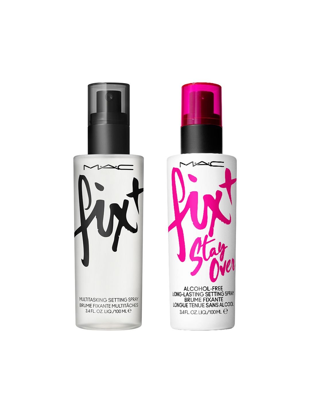 M.A.C Set of 2 Fix+ Setting Spray - 100ml each - Original + Stay Over