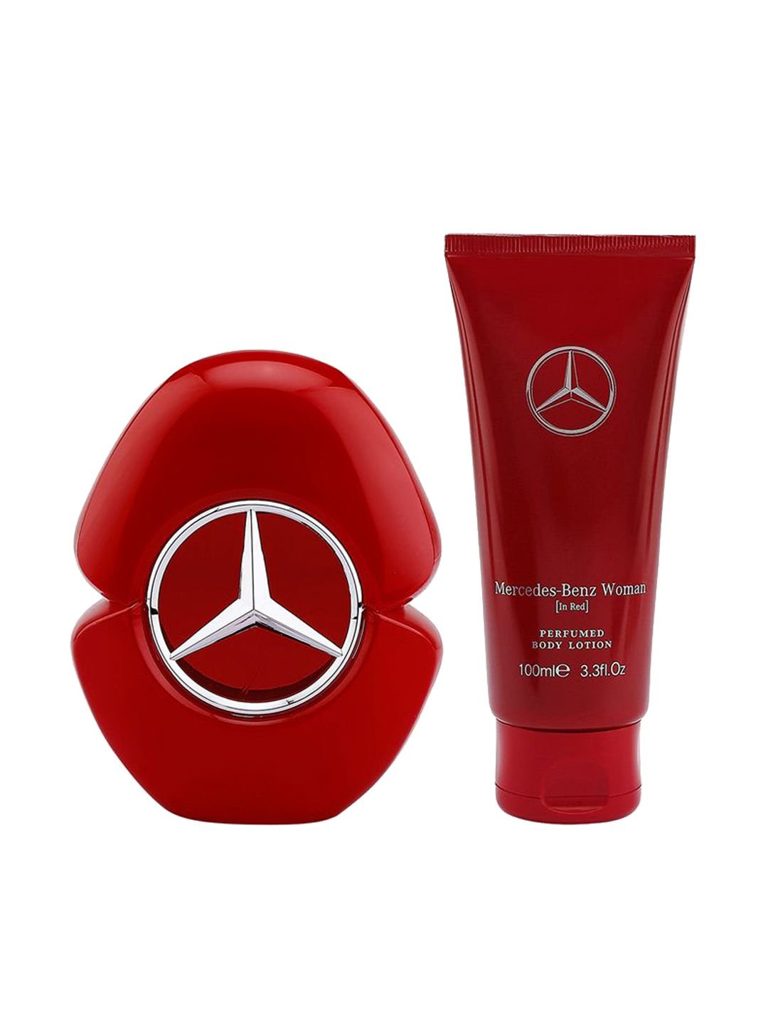 Mercedes Benz Set of 2 In Red Long Lasting Eau De Parfum - 90 ml With Body Lotion - 100 ml - Image 2
