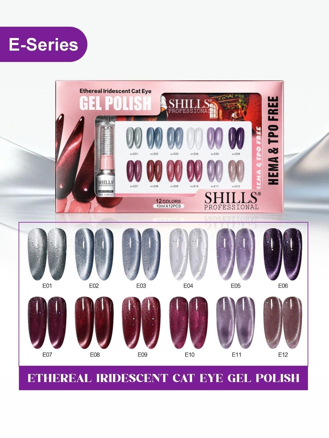 shills professional Ethereal Iridescent Cat Eye Gel Polish Set - Image 3