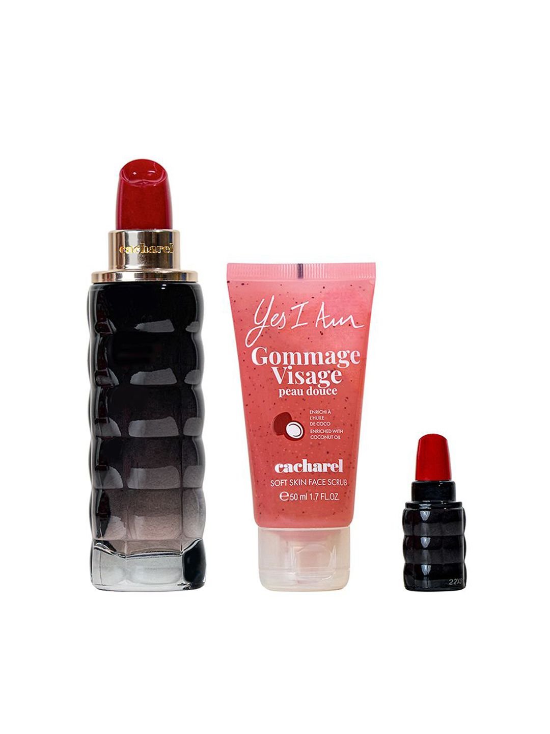 CACHAREL Yes I Am Long Lasting Eau De Parfum 75ml + 5ml & Face Scrub 50ml Gift Set - Image 3