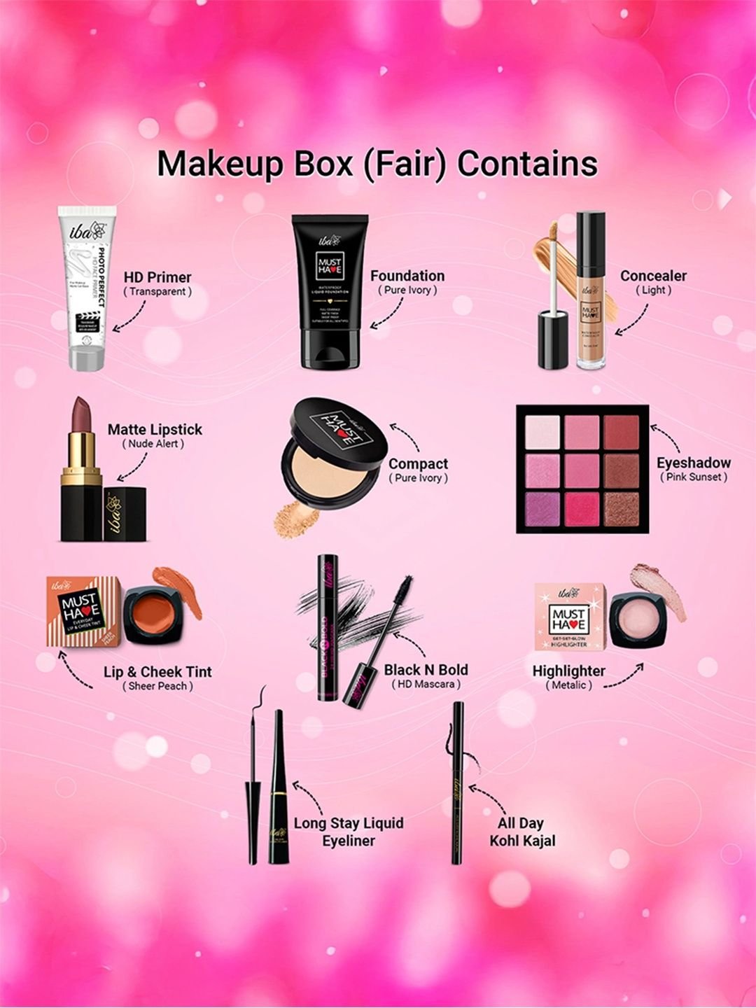 Iba Must Have Complete Makeup Box - Fair - Image 3