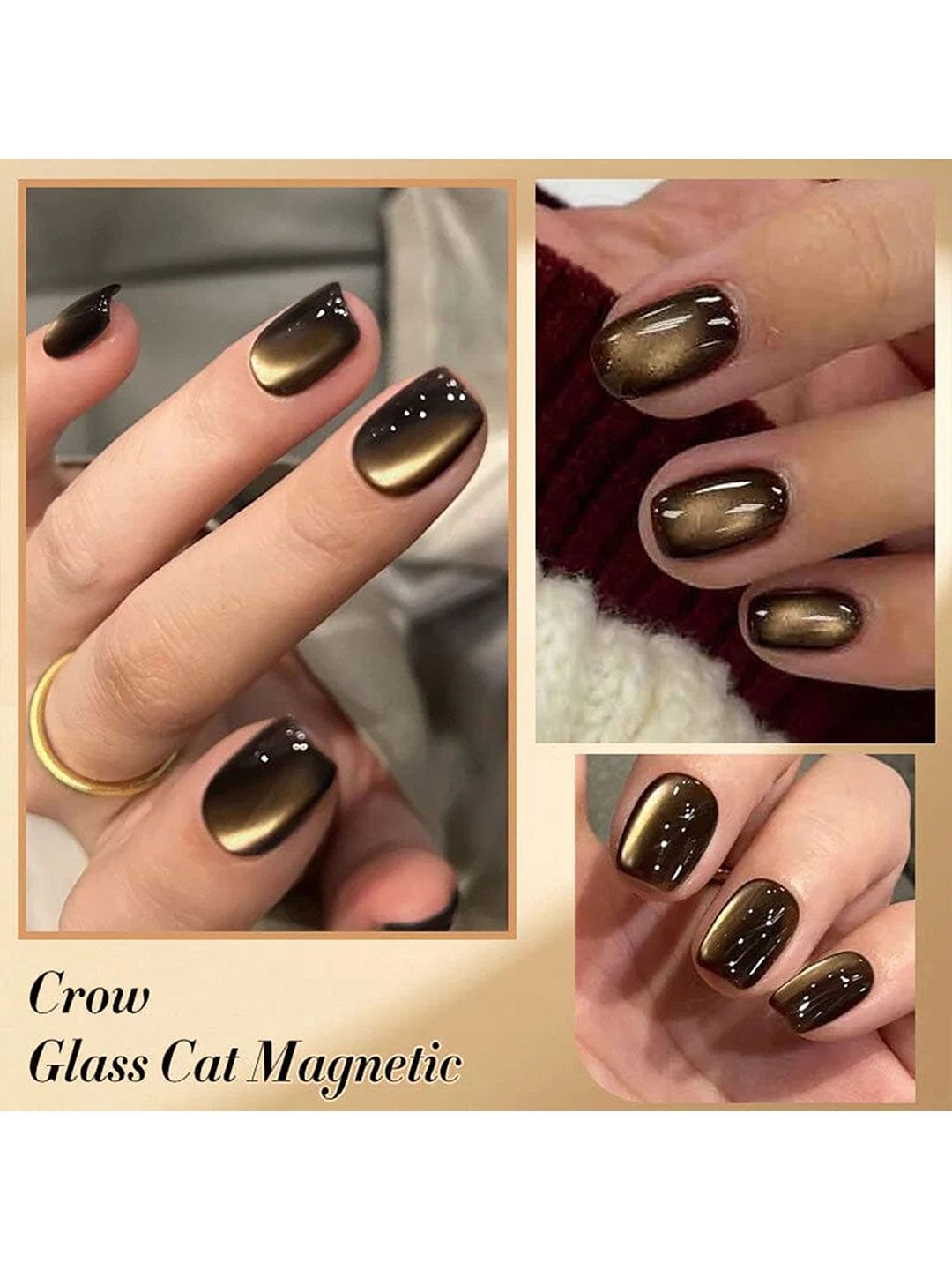 BORN PRETTY Glass Cat Magnetic Gel Polish - 10 ml - Crow-MY49 - Image 2