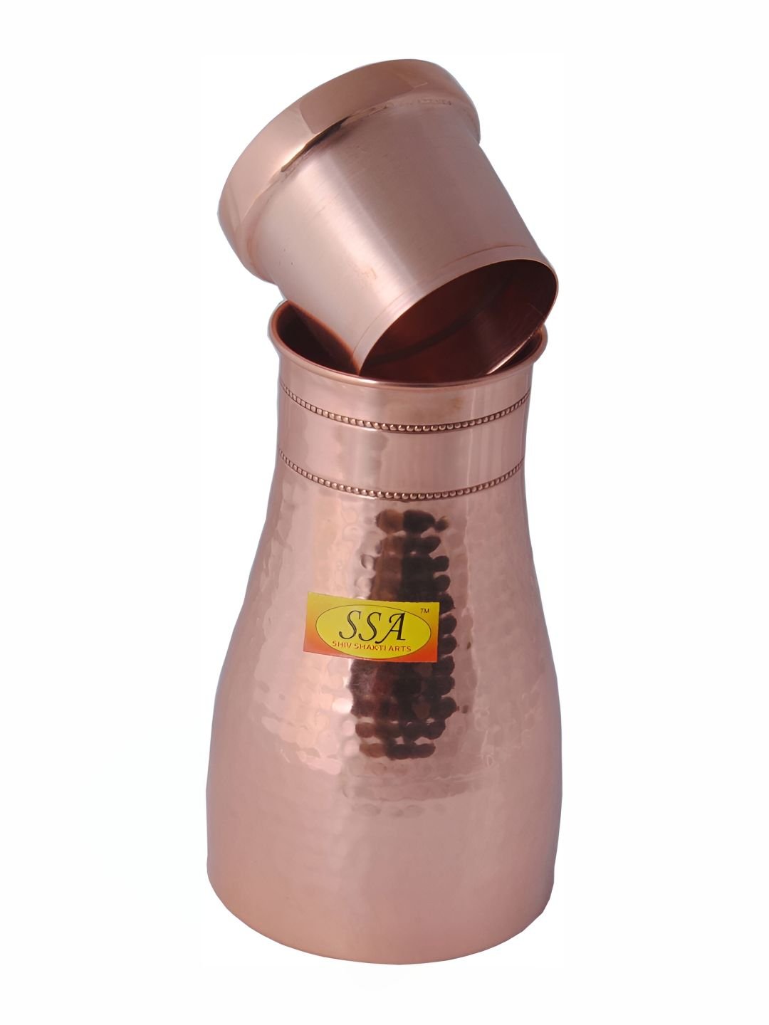 Shivshakti Arts Shivshakti Arts Brown 6 Pieces Copper Water Bottles - Image 2