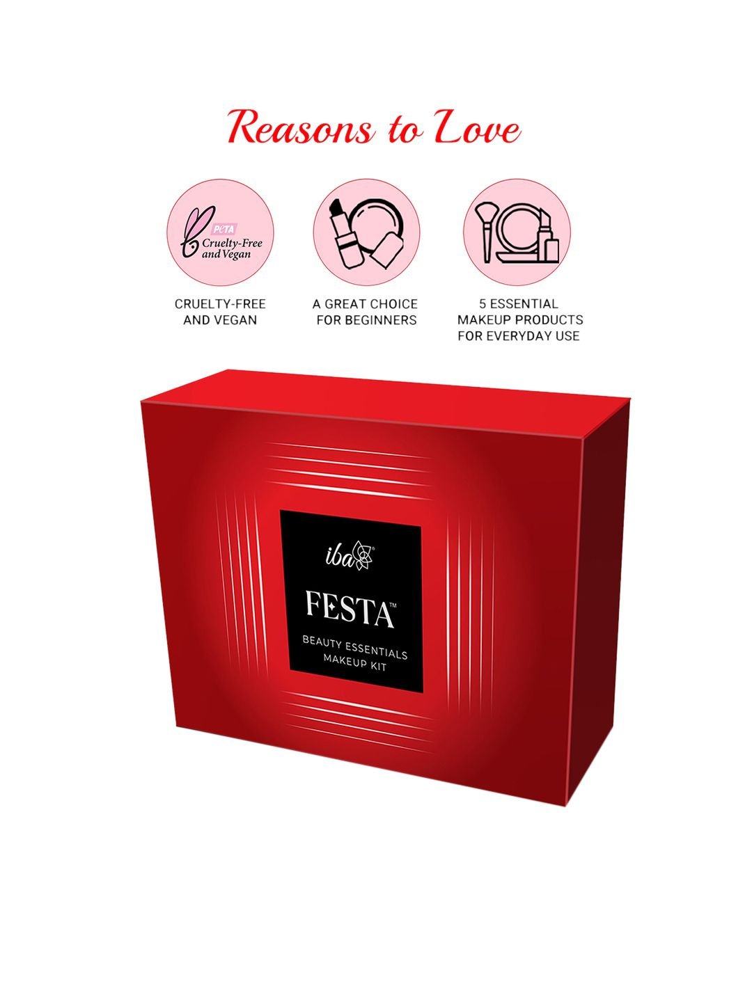 Iba Festa 5 in 1 Beauty Essentials Makeup Kit - Image 3