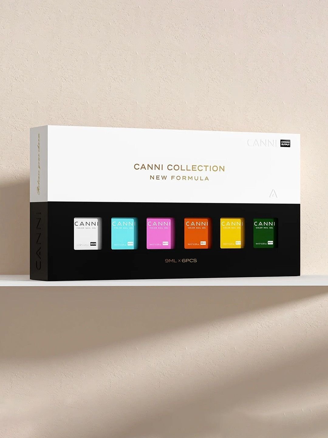 CANNI Set Of 6 UV Soak Off Hema Free Gel Nail Polish 9ml Each - Image 4