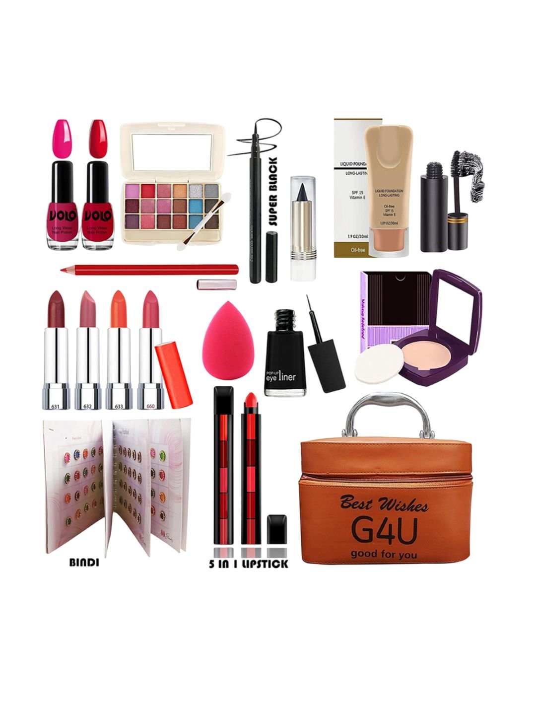 G4U All in One Makeup Kit Makeup Kit for Women Full Kit Multipurpose Makeup Kit A27