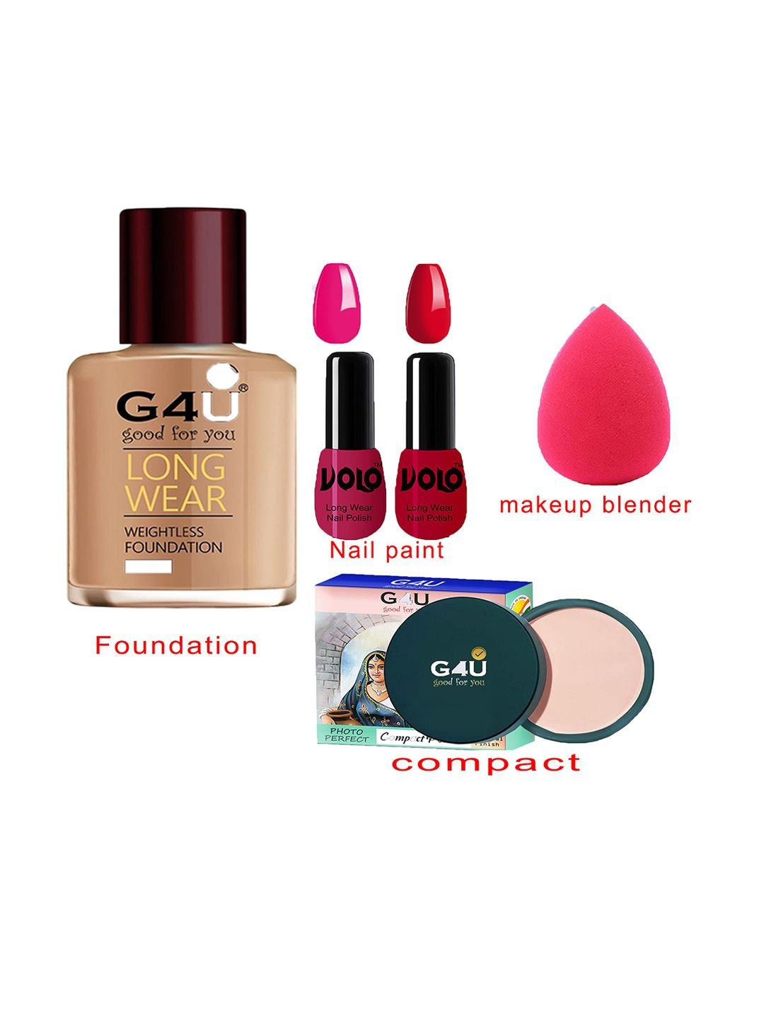 G4U All in One Makeup Kit Gift Set & Perfect for Party makeup Casual makeup With Makeup Box -18Pcs ST56 - Image 2