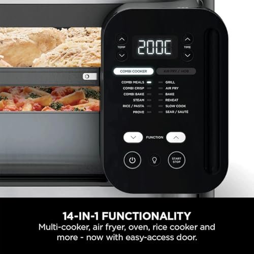 Ninja Combi 14-in-1 Multi-Cooker, Oven, & Air Fryer (12.5L) | HyperSteam & Air Fry Technology, Cooks 3-Part Family Meals in 15 Mins, Healthy Oil-Free Cooking, Digital Display - Image 3