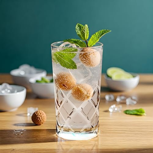 CELLO Old Fashioned Hi-Ball Glass Set of 6 Pcs 275ml, Transparent | Freezer & Fridge Safe, Leadfree Dishwasher Safe Toughened Crystal Clear Glasses Set for Drinking Water Juice Milk Cocktail Mocktail - Image 2