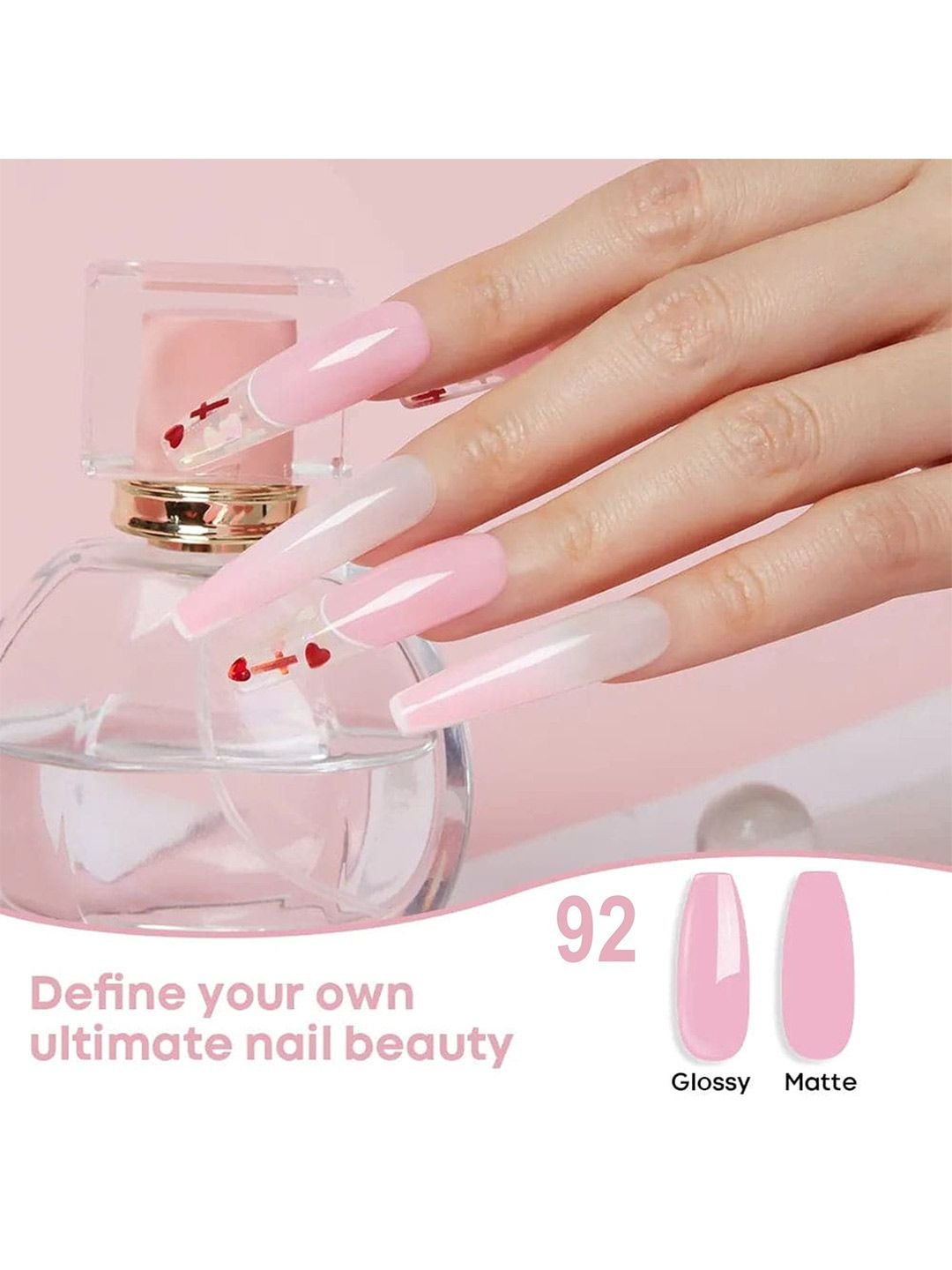Modelones Modelones Acrylic Powder Carving French Manicure Tip Extension Nail Art - Image 4