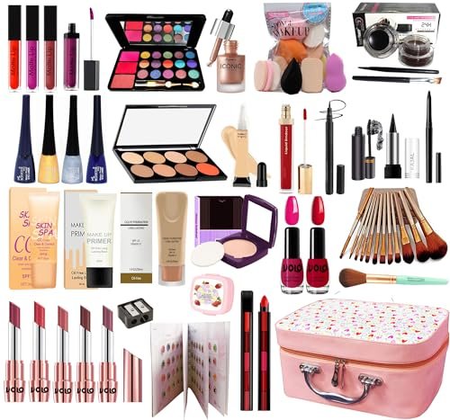 Volo Makeup Kit for Women & Girls Full Kit,Professional Makeup Set, 63 PCS All-in-one Cosmetics Gift Set