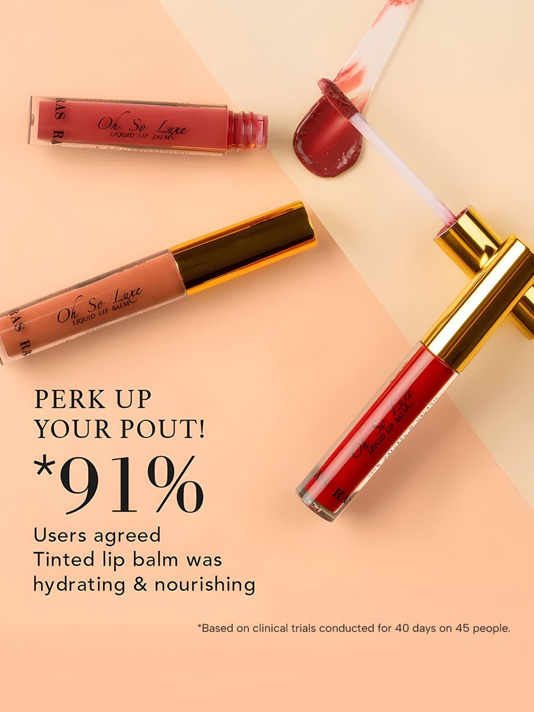 RAS LUXURY OILS RAS LUXURY OILS Oh-So-Luxe Originals Tinted Liquid Lip Balm Trio Set - 3.2 ml each - Image 3