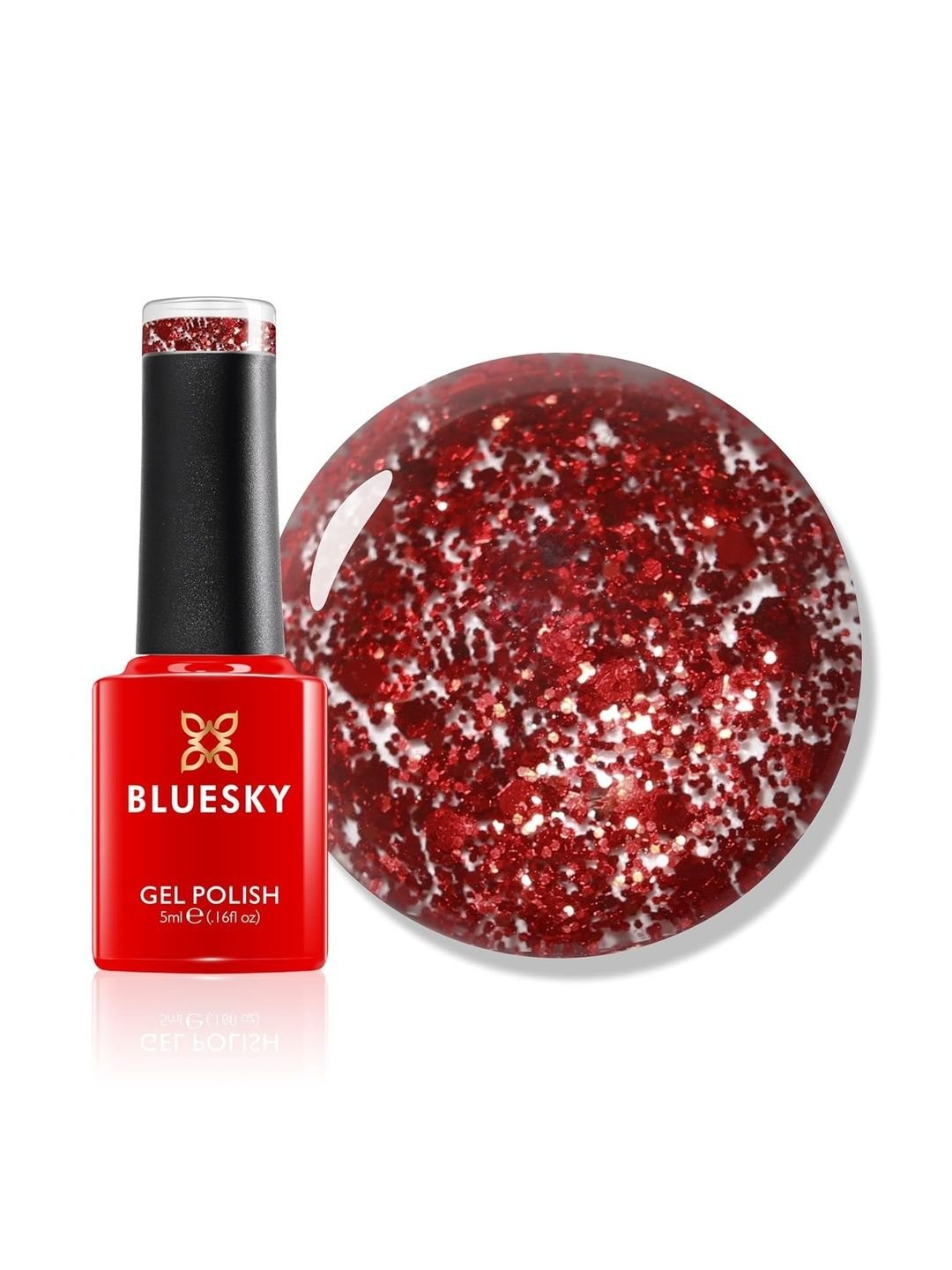Bluesky Set Of 3 Santa Red Million Pillar Box D160 Long Lasting Gel Nail Polish 5ml Each - Image 4