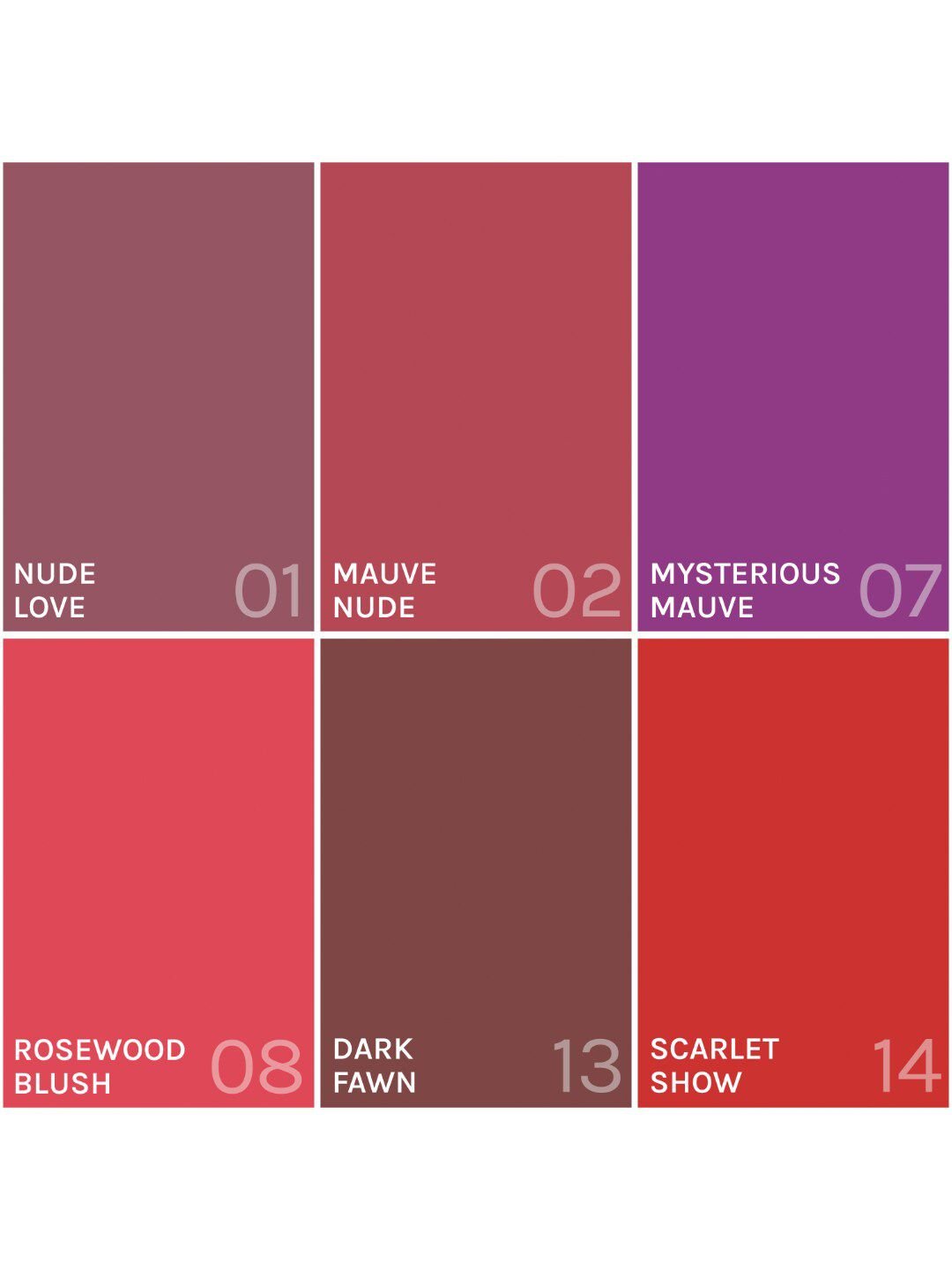 Bella Voste Set of 6 Ulti-Matte Liquid Lipsticks 3.7ml Each - Shade 01, 02, 07, 08, 13, 14 - Image 4