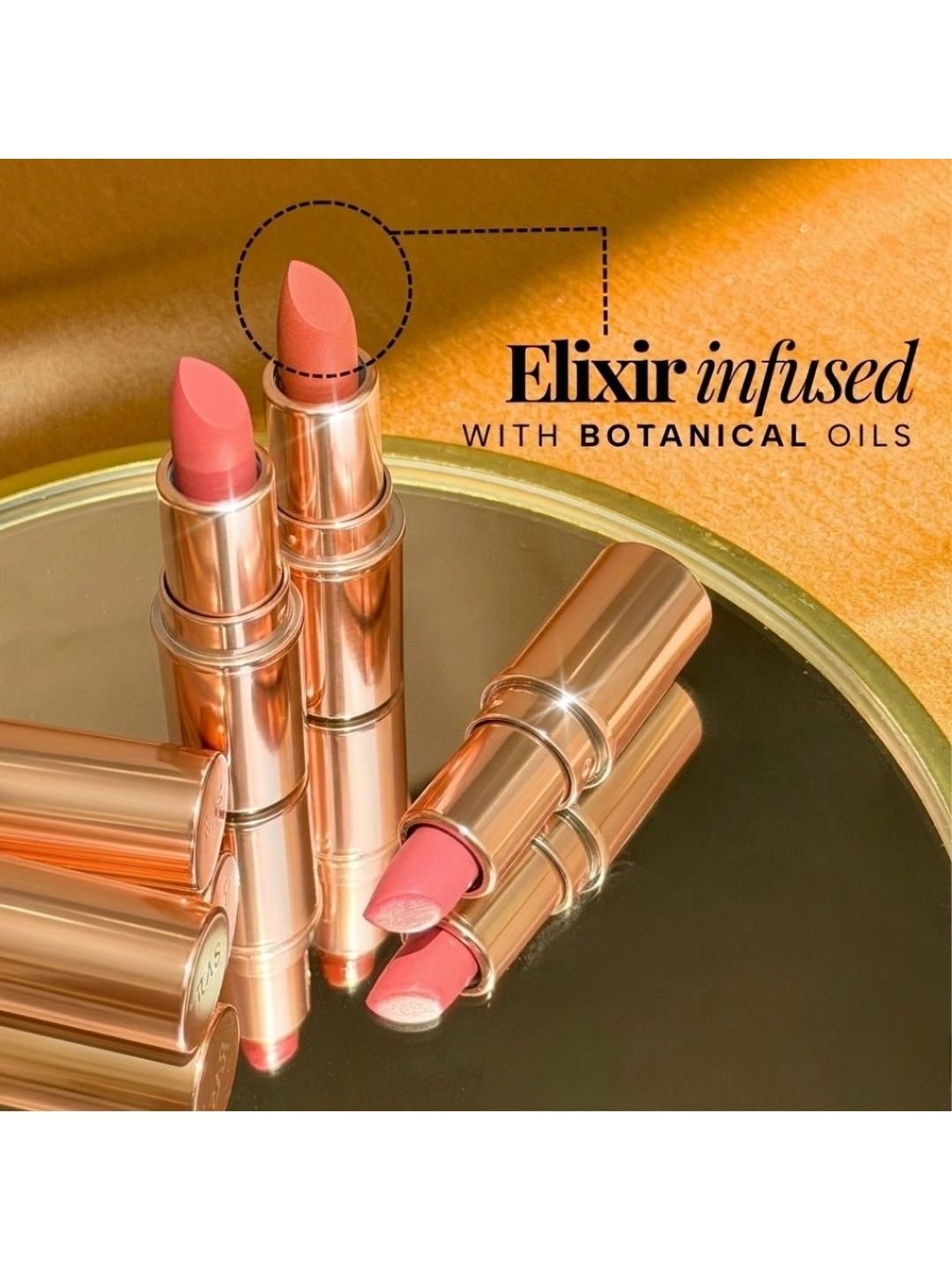 S RAS LUXURY OILS Set Of 3 Lipstick 4.5 g Each - Pink Cashmere, Desert Dusk, Champagne Blush - Image 2