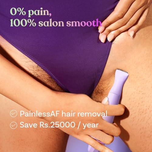 Bombae 6-in-1 Sensitive Trimmer for Women | Facial Hair Removal Machine | Bikini Trimmer for Woman | Private Part | Face, Eyebrow & Underarm | 90 Min Runtime, C Type Charging, Waterproof, Painless - Image 2