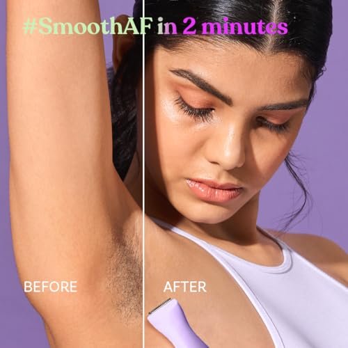 Bombae 6-in-1 Sensitive Trimmer for Women | Facial Hair Removal Machine | Bikini Trimmer for Woman | Private Part | Face, Eyebrow & Underarm | 90 Min Runtime, C Type Charging, Waterproof, Painless - Image 4
