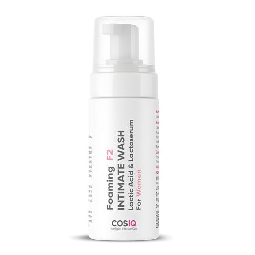 Cos-IQ Brightening Intimate Wash for Women, 100ml | Hygiene Wash | With Lactic Acid & Lactoserum | Prevents Itching & Irritation & Dryness, Ph Balanced | Vaginal Wash for All Skin Types