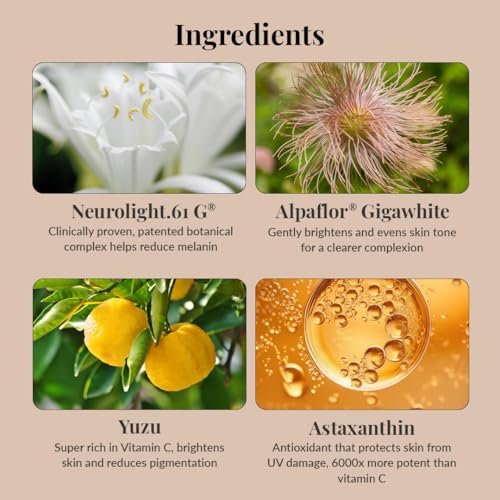 LuxaDerme Korean Ultra Brightening Face Serum with 77% Yuzu, Vitamin C Rich, Glutathione & Niacinamide | Clinically Proven Patented Actives to Reduce Dark Spots & Hyperpigmentation | Vegan Korean Skincare for Men & Women | 30ml - Image 4