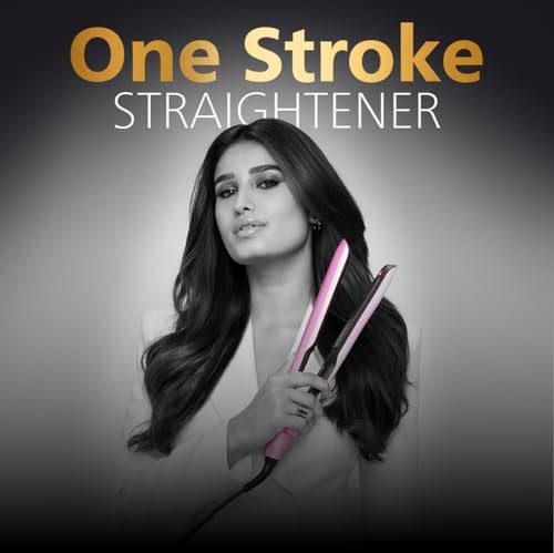 Philips India's No.1 Hair Styling Brand - One Stroke Hair Straightener | 50% Faster Straightening | 3 days salon-like hair | 12 Temperature Settings (120–230°C) Designed for Indian Hair | BHS530 - Image 3