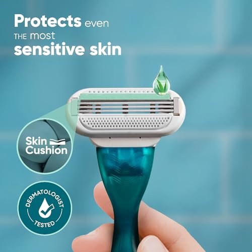 Gillette Venus Smooth Hair Removal Razor for Women with Aloe Vera, 1 Pc - Image 4