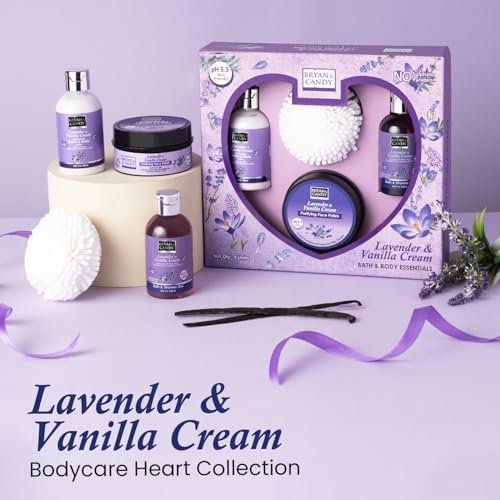 Bryan & Candy Bodycare Heart Collection Gift set for Women 100% Vegan,Ph5.5 Skin Friendly (Lavender Heart Collection) - Image 2