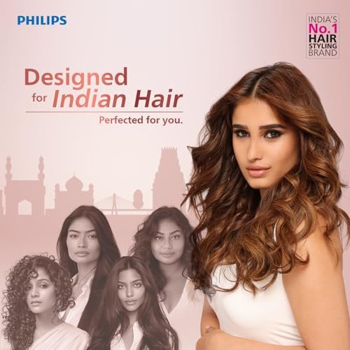 Philips India's No.1 Hair Styling Brand -Hair Straightener Brush, Naturally Straight in 5 Mins,5X Less Frizz,SilkProtect Keratin Tech,Triple Bristle Fast 50s Heatup,Scalp Protect,For Indian Hair,BHH880 - Image 2