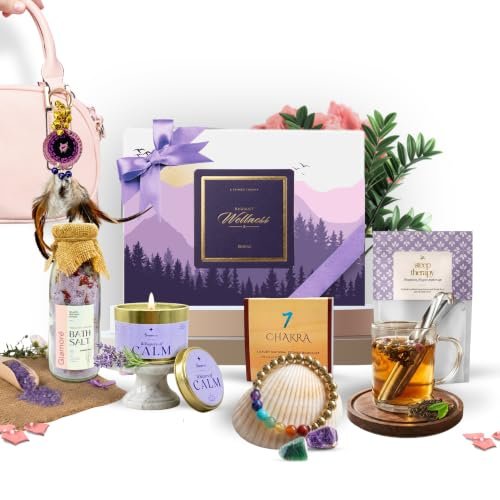 5 Senses Co. Luxury Wellness Gift Set for Women | Mothers Day Gift Hamper | Birthday Gift For Wife, Girlfriend, Mom, Sister | Personal Care, Healing, Relaxation, Spa & Get Well Soon Gifts Hamper For Pregnancy | Expecting Moms | Baby Shower |