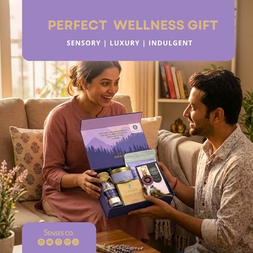 5 Senses Co. Luxury Wellness Gift Set for Women | Mothers Day Gift Hamper | Birthday Gift For Wife, Girlfriend, Mom, Sister | Personal Care, Healing, Relaxation, Spa & Get Well Soon Gifts Hamper For Pregnancy | Expecting Moms | Baby Shower | - Image 4