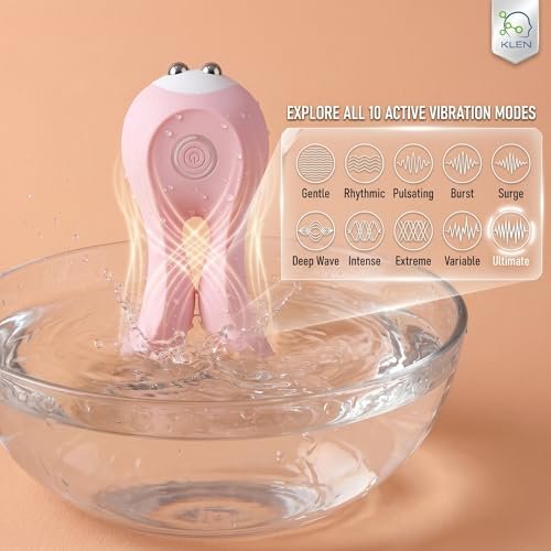 KLEN Body Massager Machine Automatic Rechargeable Soft Silicone Device | Personal Massager For Woman Electric Handheld Vibrating Waterproof Wireless Portable Self Care Stress Relief Gadgets - Image 3