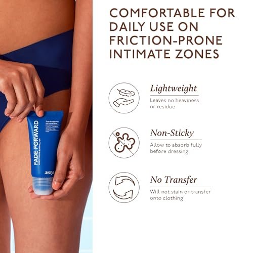Asaya Fade Forward Inner Thigh & Bum AHA Roll-On | Pigmentation Removal Serum For Dark Inner Thighs & Buttocks | For Women & Men | Non-Sticky & Soothing | MelaMe™ Complex, 10% AHAs & PHA, Inulin | 70ml - Image 4