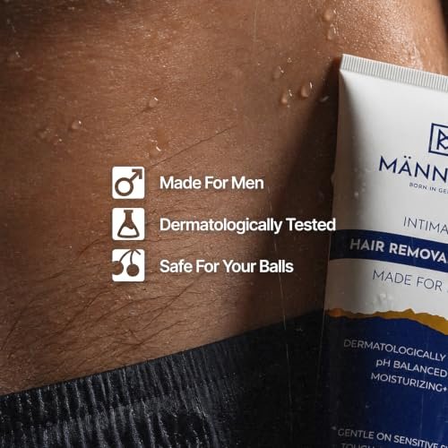 Mannlich Intimate/Private Hair Removal Cream for Men (100 ml) | Painless, Faster, Soothing for Unwanted Coarse Pubic Hair, Suitable For All Skin Types (Pack of 1) - Image 3
