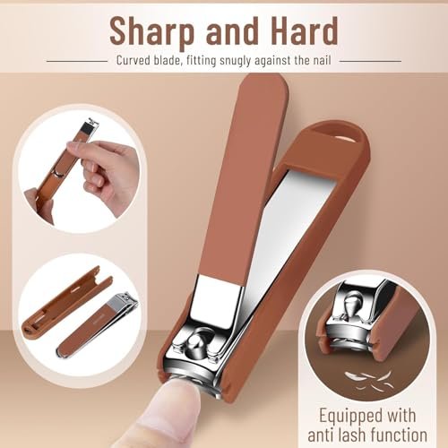 WEZOSHINET 8 in 1 Nail Clipper Set – Professional Manicure & Pedicure Kit for Men & Women Portable Nail Clippers Set Stainless Steel Fingernail Clippers Personal Grooming Kits (Pack of 1) - Image 3