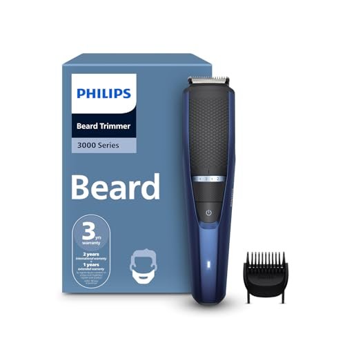 Philips India's No.1 Men's Trimmer* | Lift & Trim Technology | Skin Friendly Beard Trimmer for Men | Effortless Styling | Self-Sharpening Blades | 60 mins runtime | 3 yrs warranty* | BT3325