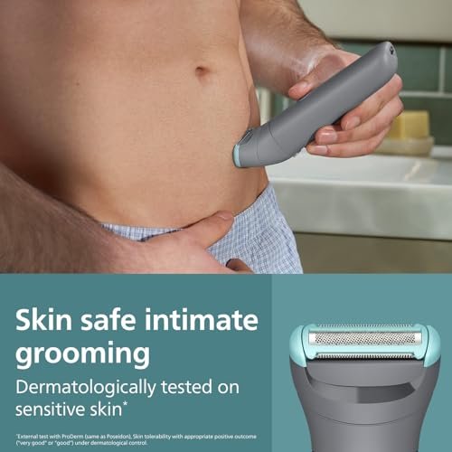 Philips Body & Balls Trimmer for Men Private Parts | Safe Intimate Grooming | Clinically Tested on Sensitive Skin | 100% Showerproof | 60min runtime | 5yrs* Warranty | India's #1 Men's Trimmer*|BG3470 - Image 4