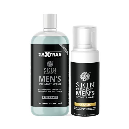 Skin Elements Men’s Intimate Wash JUMBO Pack | With Refill | 420 ml
