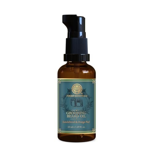 Forest Essentials Grooming Beard Oil | Light, Non-Greasy Ayurvedic Beard Growth Oil | For Daily Use