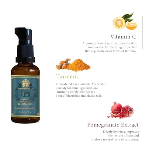 Forest Essentials Grooming Beard Oil | Light, Non-Greasy Ayurvedic Beard Growth Oil | For Daily Use - Image 3